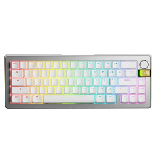 Glorious GMMK 3 PRO HE 65% Prebuilt Wireless Gaming Keyboard - Silver GMMK3-PRO-65-HE-WL-S