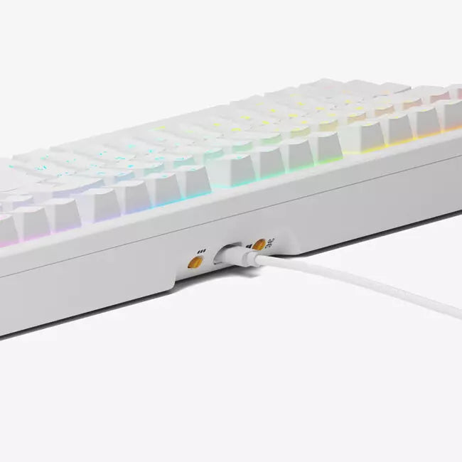Glorious GMMK 3 100% Prebuilt Wired US Keyboard - White | GMMK3-100-FOX-W-W