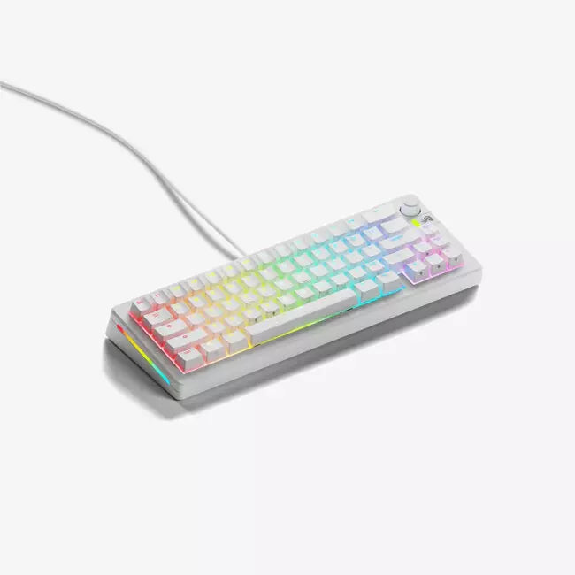 Glorious GMMK 3 65% Prebuilt Wired Keyboard - White | GMMK3-65-FOX-W-W
