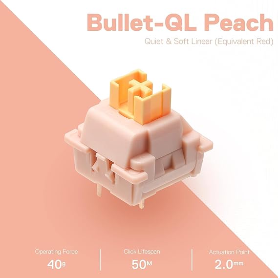 Redragon A113 Bullet-QL 24 Soft Linear Mechanical Switches